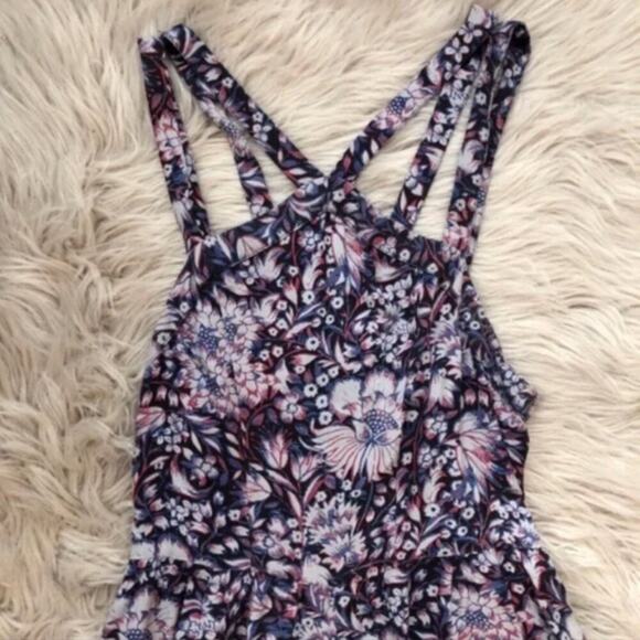 Urban Outfitters Ecote Floral Patterned Strappy Romper - Picture 3 of 5